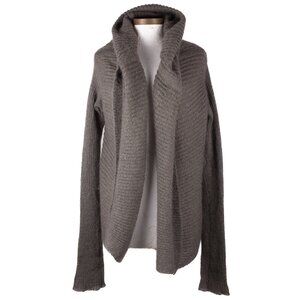RICK OWENS STAG F/W 2008 DUST GRAY MOHAIR BLEND CARDIGAN